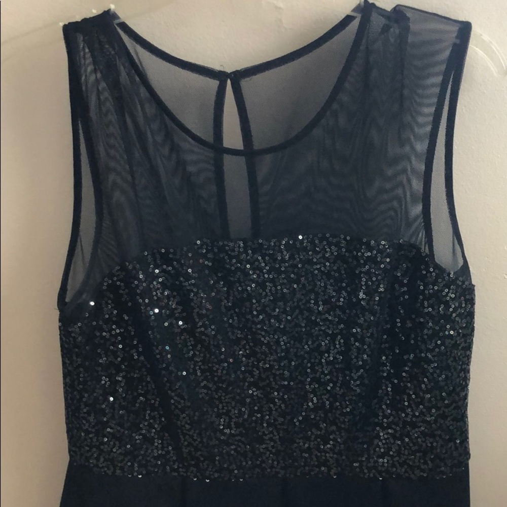 Black sequin dress